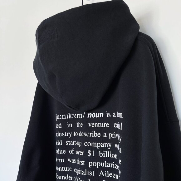 VETEMENTS - IPO Trade Unicorn Definition Venture Capitalist Hoodie FW22 - Picture 1 of 16